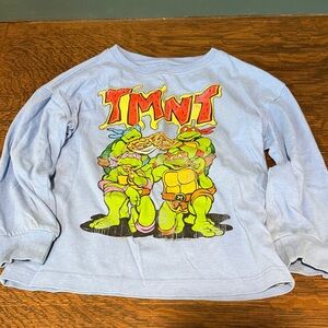 GAP Light Blue TMNT Graphic Long-Sleeve Tee